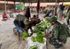 Satgas Yonif 142/KJ Borong Hasil Tani Warga Sinak Dukung Ketahanan Pangan Papua