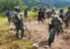 Satgas Yonif 400/Banteng Raiders Bangun MCK dan Bak Air di Mbua, Wujud Nyata Kepedulian TNI untuk Rakyat Papua