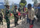 Di Bawah Langit Intan Jaya, Prajurit Sikatan Rayakan HUT ke-80 dengan Kasih dan Senyum Anak Papua