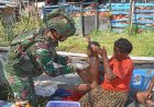 Satgas Yonif 142/Ksatria Jaya Gelar Pelayanan Kesehatan di Sinak, Wujud Nyata Cinta untuk Rakyat Papua
