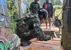 Satgas Yonif 408/Sbh Bangun Jembatan Harapan di Tumbupur: Gotong Royong Satukan TNI dan Rakyat Papua