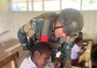 Papua Melek’, Satgas Yonif 732/Banau Bangkitkan Semangat Belajar Anak Pedalaman