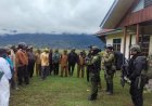 Hangat dan Penuh Haru, Warga Pasir Putih Sambut Kedatangan Satgas Yonif 4 Marinir di Paniai