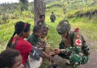Sentuhan Kemanusiaan di Perbatasan: Satgas Yonif 732/Banau Hadirkan Layanan Kesehatan Gratis untuk Warga Marilaukin