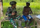 Marinir Keikey Hadirkan Kehangatan di Papua Lewat Komsos dan Bantuan