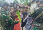 Marinir TNI Jalin Kedekatan dengan Warga Perbatasan Lewat Komsos dan Bantuan