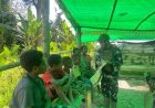 Satgas Banau Galang Semangat Belajar Anak Papua Lewat 'Papua Melek'