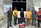 Jelang Natal 2025, Satuan Yonif TP 809/NTM Terangi Gereja di Pedalaman Sarmi dengan Bantuan Solar Cell
