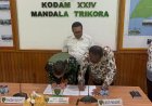 Pangdam XXIV/MT dan Bupati Merauke Menandatangani Perjanjian Kerja Sama Cetak Sawah 2025: Dorong Ketahanan Pangan Nasional