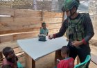 Senyum Anak Papua Merekah Berkat Satgas Yonif 113/JS di Zanepa
