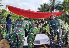 Upacara Militer Iringi Persemayaman dan Pemakaman Prajurit Terbaik Kodim 1701/Jayapura