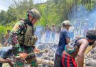 Harmoni Papua: Gereja Baru dan Tradisi Bakar Batu Satgas Yonif 732/Banau
