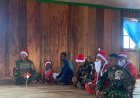 Natal Damai di Intan Jaya: Satgas Yonif 500/Sikatan Beribadah Bersama Warga