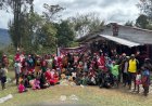 Kasih Natal di Papua: Satgas Yonif 631/Atg Tebar 220 Paket Sembako