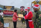 Natal Penuh Kasih: Satgas Yonif 400/Banteng Raiders Berbagi Kebahagiaan di Nduga