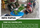 Satgas Yonif 142/KJ Dongkrak Ekonomi Pasar Sinak Lewat Program KSATRATA