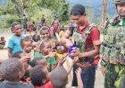 Satgas Yonif 113 Sebarkan Senyum di Ngagemba, Papua Tengah