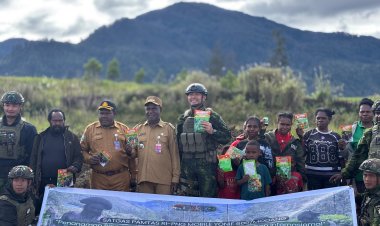 TNI dan Warga Gome Hijaukan Papua Demi Pangan Lestari