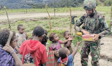 Senyum Ceria Anak Bilai: Satgas Yonif 113/JS Tebar Kebaikan Humanis