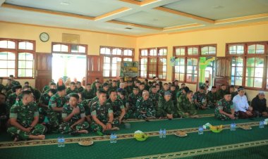 Yonif 756/WMS Gelar Peringatan Isra Miraj Nabi Muhammad SAW