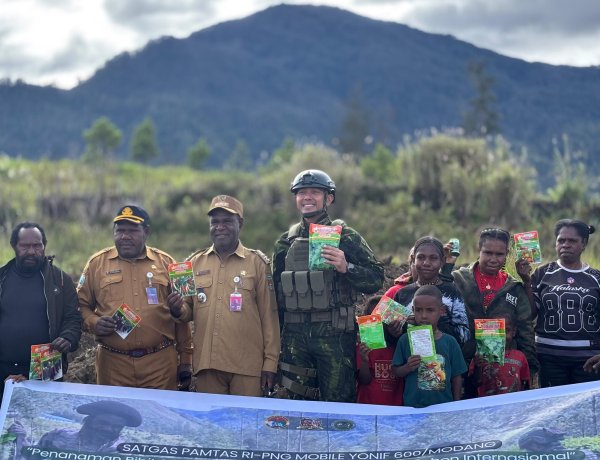 TNI dan Warga Gome Hijaukan Papua Demi Pangan Lestari