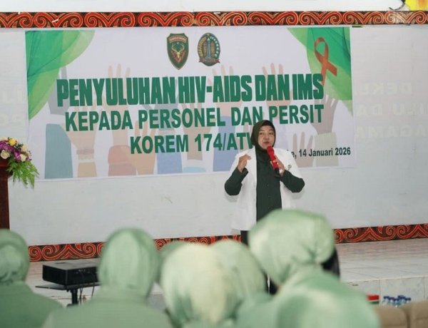 Korem 174/ATW Tingkatkan Kesadaran Kesehatan Prajurit melalui Penyuluhan HIV dan IMS
