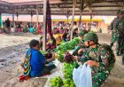 Satgas Yonif 142 Borong Hasil Tani Papua, Bangkitkan Ekonomi Lokal