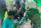 Satgas Yonif 732/Banau: Mengajar di Pedalaman Beoga, Titipkan Harapan untuk Anak Papua