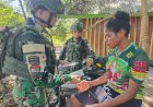 Sentuhan Kemanusiaan Satgas Yonif 300 di Kenyam: Kesehatan untuk Warga Nduga