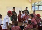 Marinir Yonif 10/SBY Hadirkan Semangat Belajar di Perbatasan Maybrat