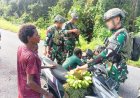Yonif 5 Marinir Jemput Hasil Bumi Warga Papua, Sinergi Humanis di Pedalaman