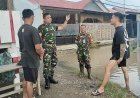 Hujan Deras Rendam Permukiman, Danramil Sentani Turun Pantau Lokasi