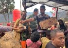 Senyum Ceria Anak Pedalaman Papua Terukir Berkat Satgas Yonif 113/JS