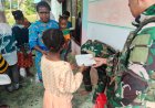 Marinir Tebar Kebajikan di Perbatasan Papua Barat Daya