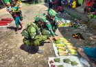 Satgas Yonif 142 Borong Hasil Tani, Pedagang Mama Papua Bersyukur