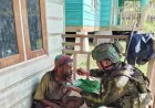 Satgas Yonif 113/JS Hangatkan Pedalaman Bilai dengan Makanan Penuh Empati