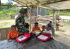 Marinir SBY Semai Semangat Belajar di Perbatasan Papua
