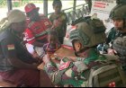 Satgas Yonif 613/Raja Alam Perluas Jangkauan Medis di Pedalaman Puncak Jaya