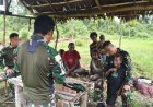 Marinir Yonif 5 Bangun Kedekatan Humanis di Keikey, Yahukimo