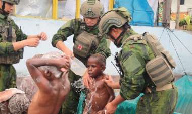 Satgas Yonif 631/Antang Tanamkan Budaya Bersih pada Anak Papua di Sugapa