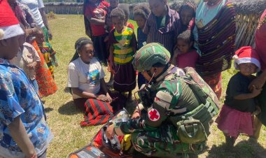 Senyum Harapan di Papua: Satgas Yonif 408/Sbh Hadirkan Layanan Kesehatan