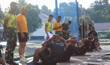 Jaga Kebugaran dan Profesionalisme, Seluruh Perwira Yonif TP 809/NTM Ikuti Pendataan Awal Garjas